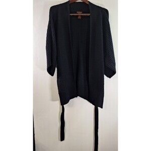 MULTIPLES‎ Lambswool Blend Open Kimono Sleeve Cardigan Women Large Business Work